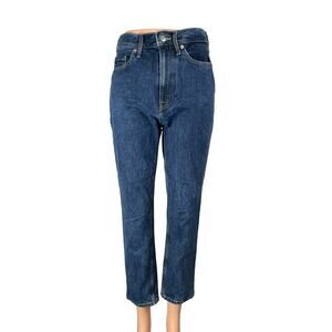 Everlane The Original Cheeky Blue High Waisted Skinny Leg Denim Jeans Pants 26